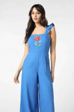 Waratah Embroidered Jumpsuit