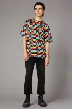 Warped Print Unisex Tee