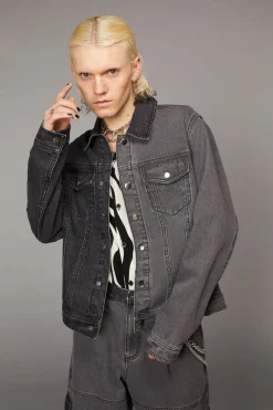 Washed Denim Trucker Jacket
