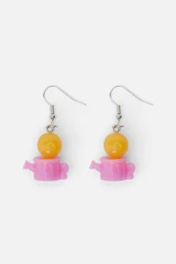 Watering Can Duck Earrings