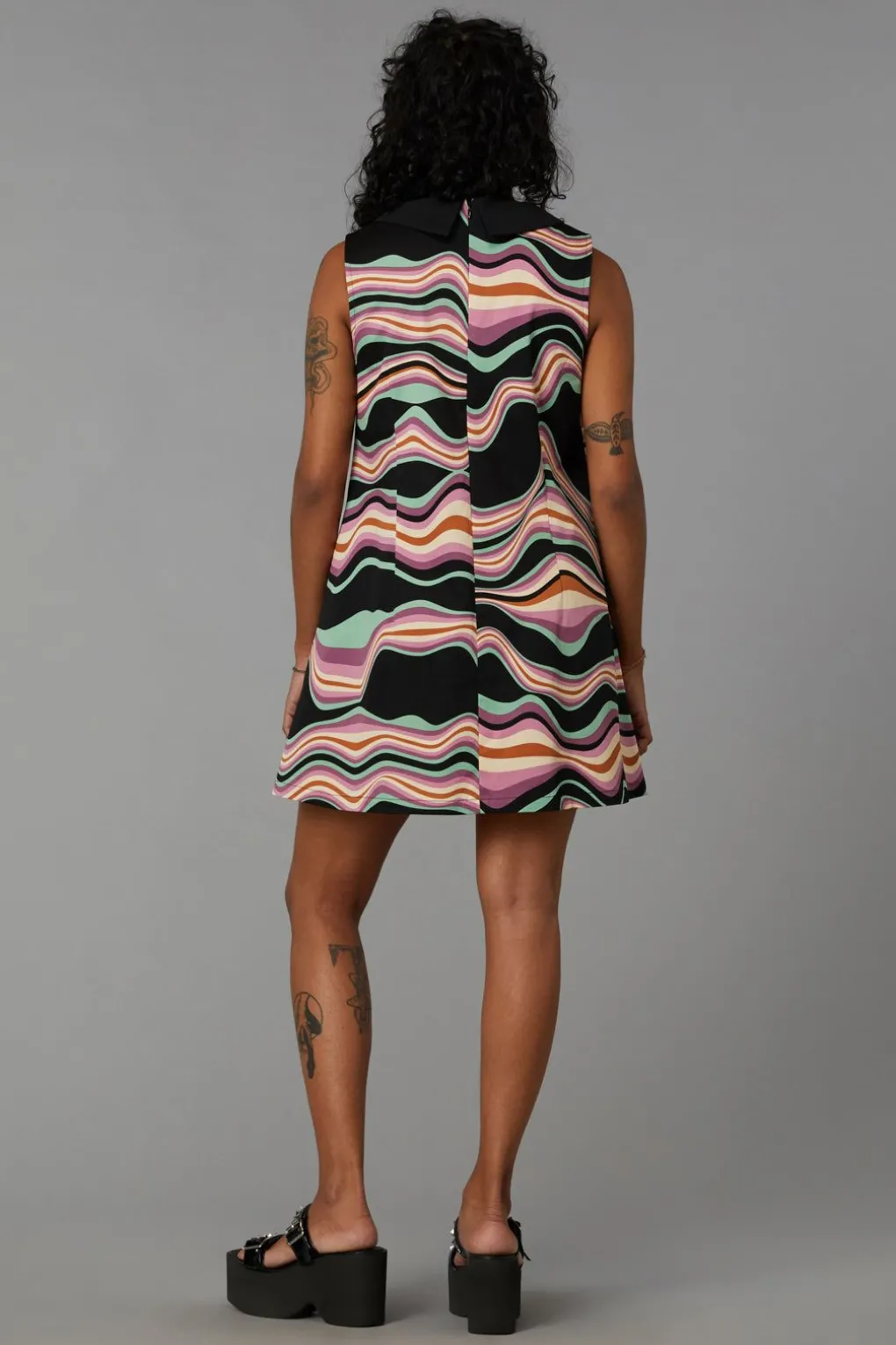 Wave Craze Print Dress