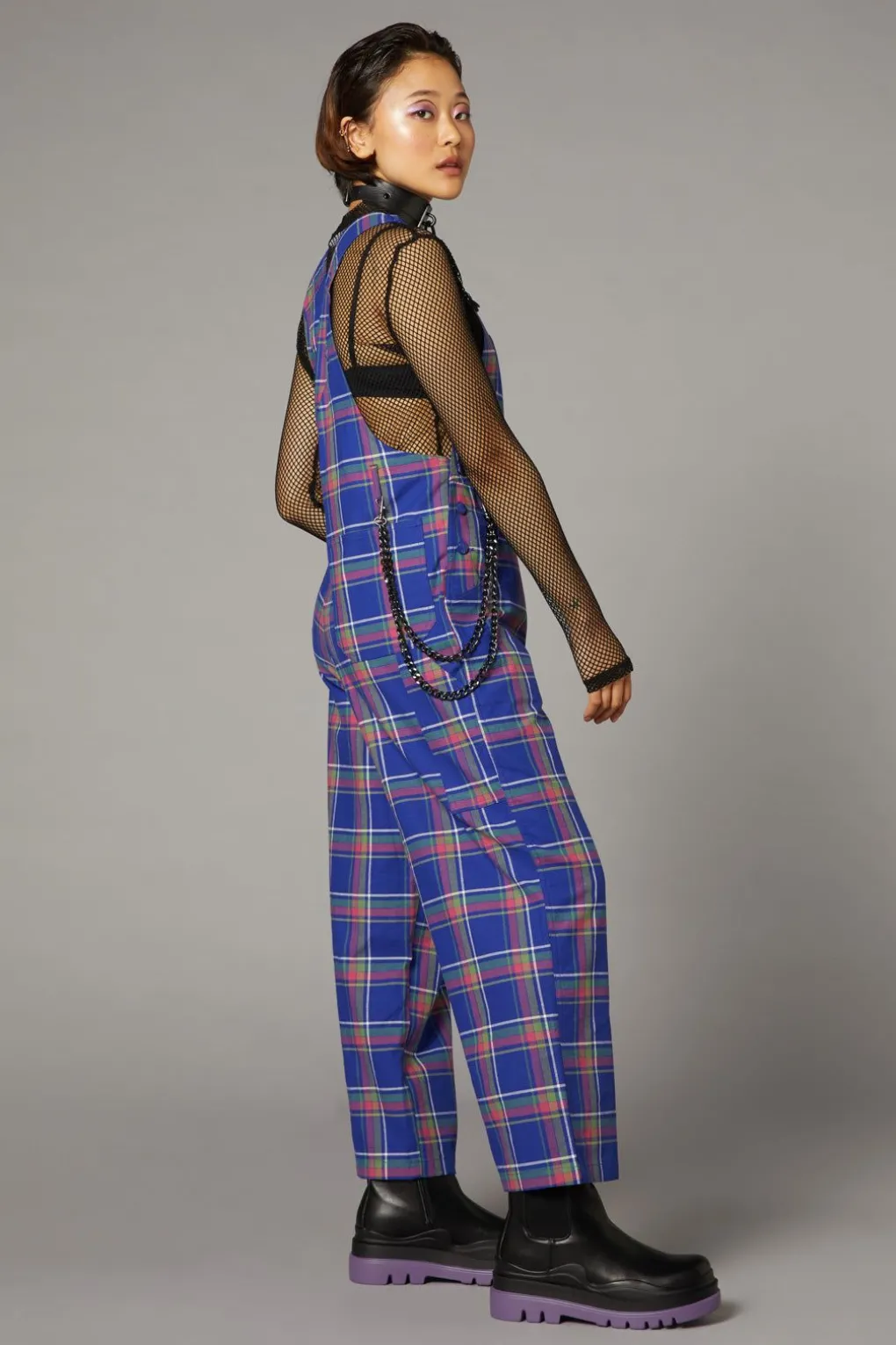 Werewolf Tartan Goth Overall