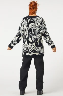 Who Are You Geo Knit Cardi