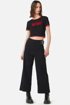Wide Leg Buckle Pant