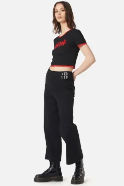 Wide Leg Buckle Pant
