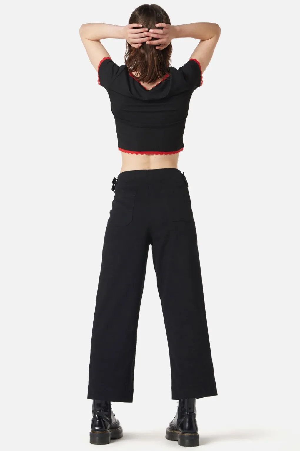 Wide Leg Buckle Pant