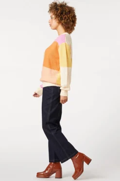 Zina Patchwork Sweater