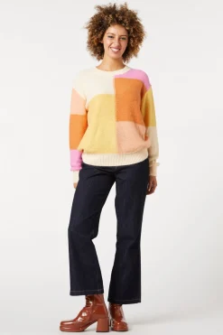 Zina Patchwork Sweater