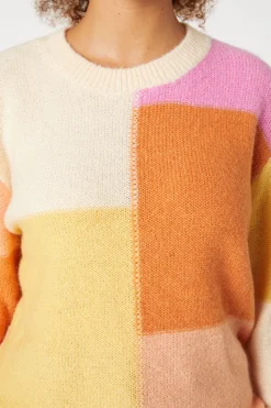 Zina Patchwork Sweater