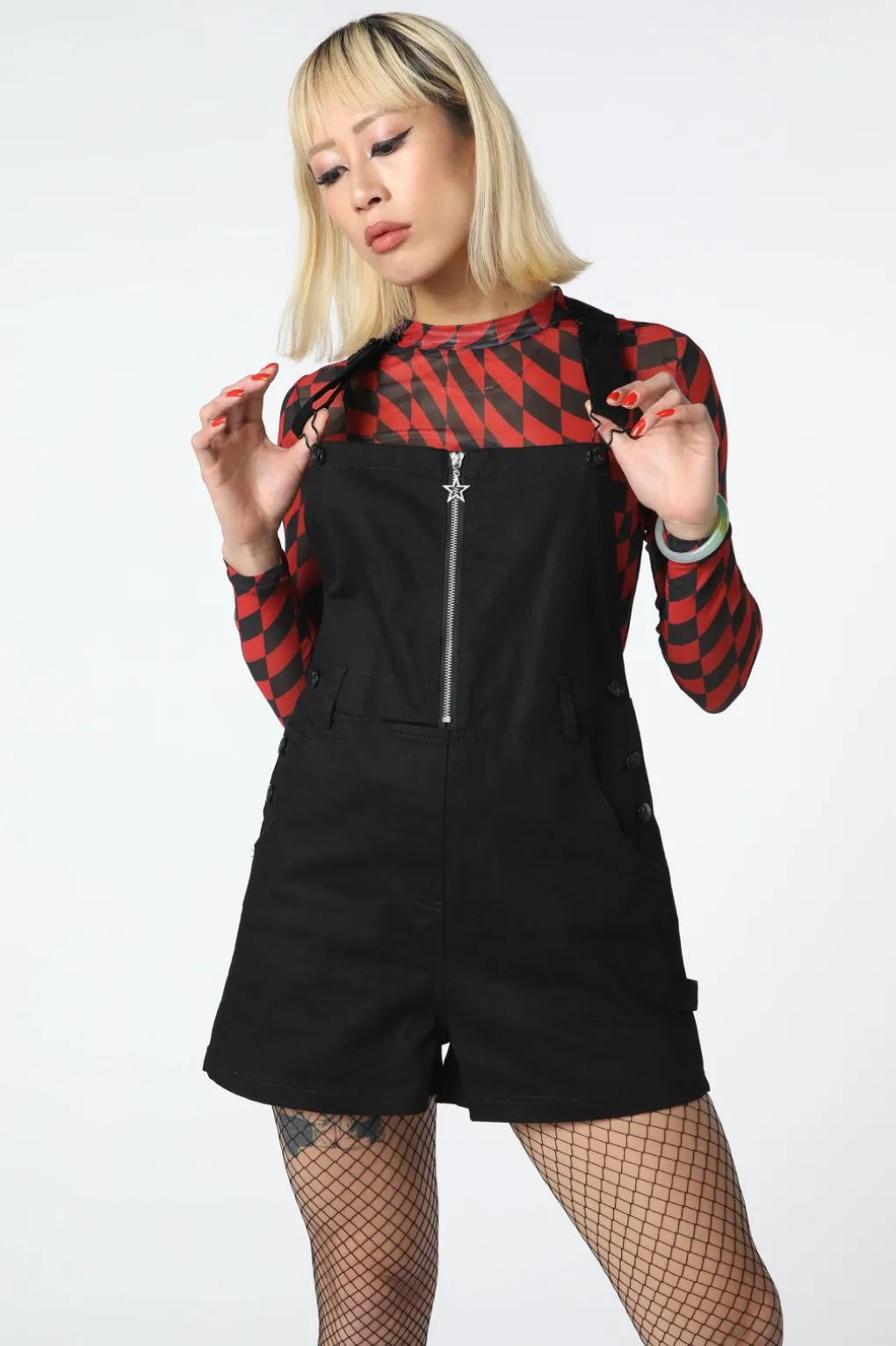 Zip Goth Overall