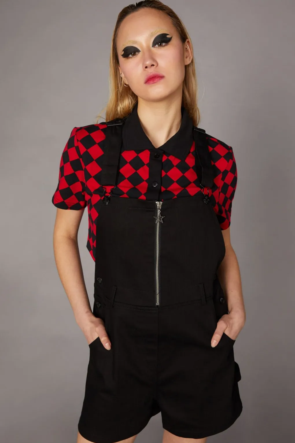 Zip Goth Overall